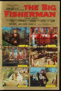 9c044 BIG FISHERMAN pressbook '59 Howard Keel, Susan Kohner & John Saxon, Frank Borzage!