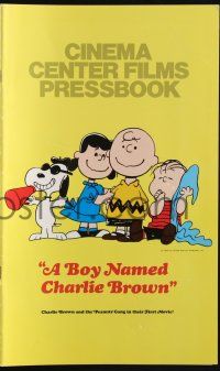 9c061 BOY NAMED CHARLIE BROWN pressbook '70 Snoopy & the Peanuts by Charles M. Schulz!