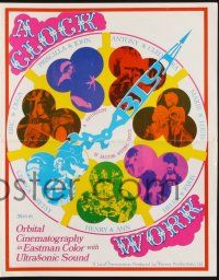 9c082 CLOCKWORK BLUE pressbook '70s a kaleidoscope of dazzling historic sex!