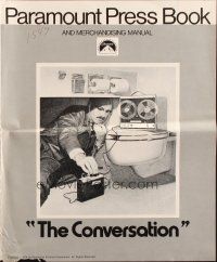 9c091 CONVERSATION pressbook '74 Gene Hackman is an invader of privacy, Francis Ford Coppola