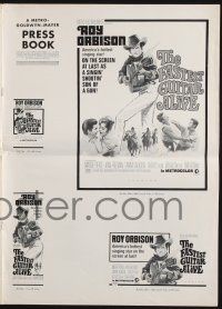 9c154 FASTEST GUITAR ALIVE pressbook '67 singer Roy Orbison playing guitar firing bullets!