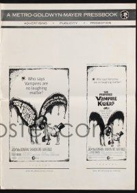 9c157 FEARLESS VAMPIRE KILLERS pressbook '67 Roman Polanski, vampires are no laughing matter!