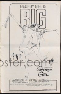 9c182 GEORGY GIRL pressbook '66 Lynn Redgrave, James Mason, Alan Bates, Charlotte Rampling