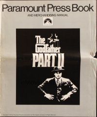 9c189 GODFATHER PART II pressbook '74 Al Pacino in Francis Ford Coppola crime classic!