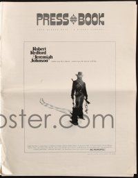 9c254 JEREMIAH JOHNSON pressbook '72 Robert Redford, Will Geer, directed by Sydney Pollack!
