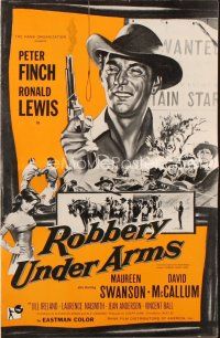 9c393 ROBBERY UNDER ARMS pressbook '58 hold up goes wrong in the Australian Outback, classic!