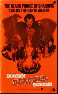 9c406 SCREAM BLACULA SCREAM pressbook '73 black vampire William Marshall & Pam Grier!