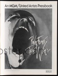 9c487 WALL pressbook '82 Pink Floyd, Roger Waters, classic rock & roll art by Gerald Scarfe!
