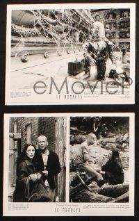 9c971 12 MONKEYS presskit w/ 3 stills '95 Bruce Willis, Brad Pitt, Terry Gilliam directed sci-fi!