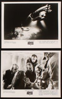 9c537 ABYSS presskit w/ 13 stills '89 directed by James Cameron, Ed Harris, lots of cool content!