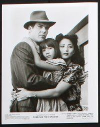 9c598 COME SEE THE PARADISE presskit w/ 10 stills '90 Dennis Quaid, Japanese in America in WWII!