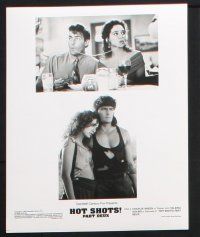 9c650 HOT SHOTS PART DEUX presskit w/ 9 stills '93 Charlie Sheen, Golino, Bridges & Crenna!