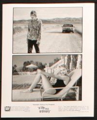 9c808 LIFE LESS ORDINARY presskit w/ 6 stills '97 Ewan McGregor, Cameron Diaz, Danny Boyle directed!