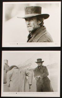 9c533 PALE RIDER presskit w/ 14 stills '85 great images of tough cowboy Clint Eastwood!