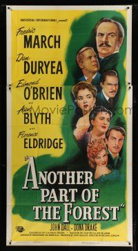 9d442 ANOTHER PART OF THE FOREST 3sh '48 Fredric March, Ann Blyth, from Lillian Hellman's play!