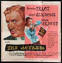 9d171 ACTRESS 6sh '53 cool close-up art of Spencer Tracy & pretty Jean Simmons!