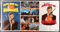 9d079 MOONRAKER advance 1-stop poster '79 artwork of Roger Moore as James Bond by Robert McGinnis