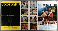 9d080 ROCKY II 1-stop poster '79 Sylvester Stallone & Carl Weathers fight in ring, sequel!