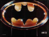9d051 BATMAN subway poster '89 directed by Tim Burton, different image with bat logo!