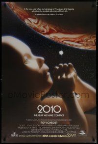 9e735 2010 video poster '84 the year we make contact, sci-fi sequel to 2001: A Space Odyssey!