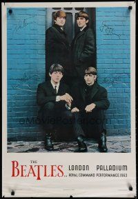 9e607 BEATLES: LONDON PALLADIUM Canadian commercial poster '80s John, Paul, George & Ringo!