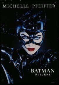 9e978 BATMAN RETURNS set of 4 mini posters '92 Michael Keaton, Danny DeVito, Michelle Pfeiffer!