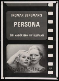 9g191 PERSONA linen German '66 close up of Liv Ullmann & Bibi Andersson, Ingmar Bergman classic!