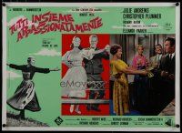 9g295 SOUND OF MUSIC linen Italian photobusta '65 Julie Andrews, Eleanor Parker, Christopher Plummer