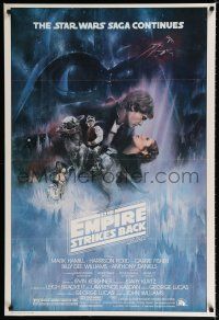 9h043 EMPIRE STRIKES BACK 1sh '80 classic Gone With The Wind art by Roger Kastel
