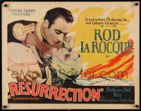 9h281 RESURRECTION 1/2sh '27 Leo Tolstoy Russian classic, Rod La Rocque romancing Dolores Del Rio!