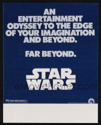 9h011 STAR WARS herald '77 an entertainment odyssey to the edge of your imagination & far beyond!