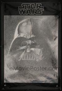 9h019 STAR WARS foil 22x33 soundtrack poster '77 George Lucas classic sci-fi epic, image of Vader!