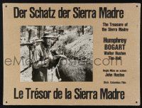 9h223 TREASURE OF THE SIERRA MADRE Swiss LC '70s great c/u of Humphrey Bogart standing by burro!