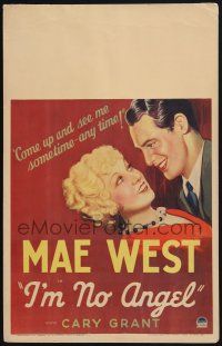 9h186 I'M NO ANGEL WC '33 Mae West tells Cary Grant to come up and see her sometime - any time!