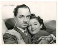 9j106 ANOTHER THIN MAN signed deluxe 10x13 still '39 by BOTH William Powell AND Myrna Loy, by Bull!