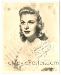 9j118 GINGER ROGERS signed deluxe 8x10 still '39 beautiful close portrait by John Miehle!