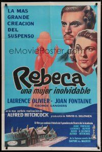 9j256 REBECCA Argentinean R50s Alfred Hitchcock, art of Laurence Olivier & Joan Fontaine!