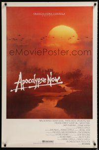 9j356 APOCALYPSE NOW Aust 1sh '79 Francis Ford Coppola, Bob Peak art of helicopters over river!