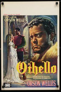 9j413 OTHELLO Belgian '52 different art of Orson Welles in the title role, William Shakespeare