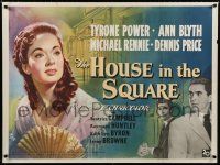 9j514 I'LL NEVER FORGET YOU British quad '51 different Roger Hall art of Tyrone Power & Ann Blyth!