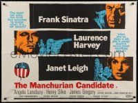 9j519 MANCHURIAN CANDIDATE British quad '62 Frankenheimer, Frank Sinatra, Janet Leigh & Harvey!