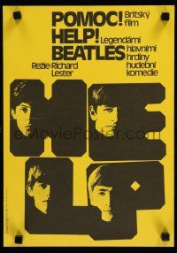 9j458 HELP Czech 11x16 R86 different image of Beatles, John, Paul, George & Ringo, classic!