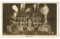 9j298 METROPOLIS German 4x6 Ross postcard '27 one of the greatest sets ever constructed, Fritz Lang!