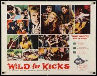 9j010 BEAT GIRL 1/2sh '61 montage of bad teens, strippers & hot rod races, Wild For Kicks!