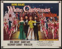 9j024 WHITE CHRISTMAS style B 1/2sh '54 Bing Crosby, Danny Kaye, Clooney, Vera-Ellen, different!
