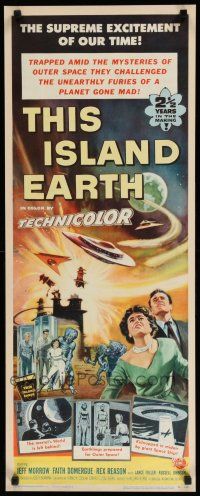 9j005 THIS ISLAND EARTH insert '55 they challenged the furies of a planet gone mad, Reynold Brown!
