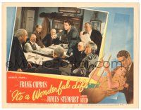 9j171 IT'S A WONDERFUL LIFE LC #7 '46 James Stewart accuses Lionel Barrymore at meeting, Capra