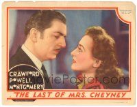 9j174 LAST OF MRS. CHEYNEY LC '37 William Powell would give his life for pretty Joan Crawford!