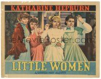 9j177 LITTLE WOMEN LC '33 Katharine Hepburn, Joan Bennett, Jean Parker & Frances Dee say goodbye!