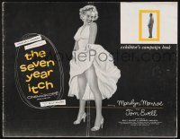 9j075 SEVEN YEAR ITCH pressbook '55 Billy Wilder, includes sexy of Marilyn Monroe's skirt blowing!